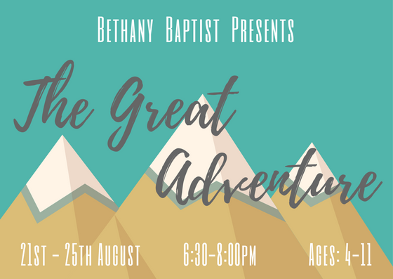 Bethany HBC 2017 The Great Adventure FRONT